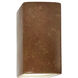 Ambiance Rectangle LED 5.25 inch Rust Patina Wall Sconce Wall Light, Small