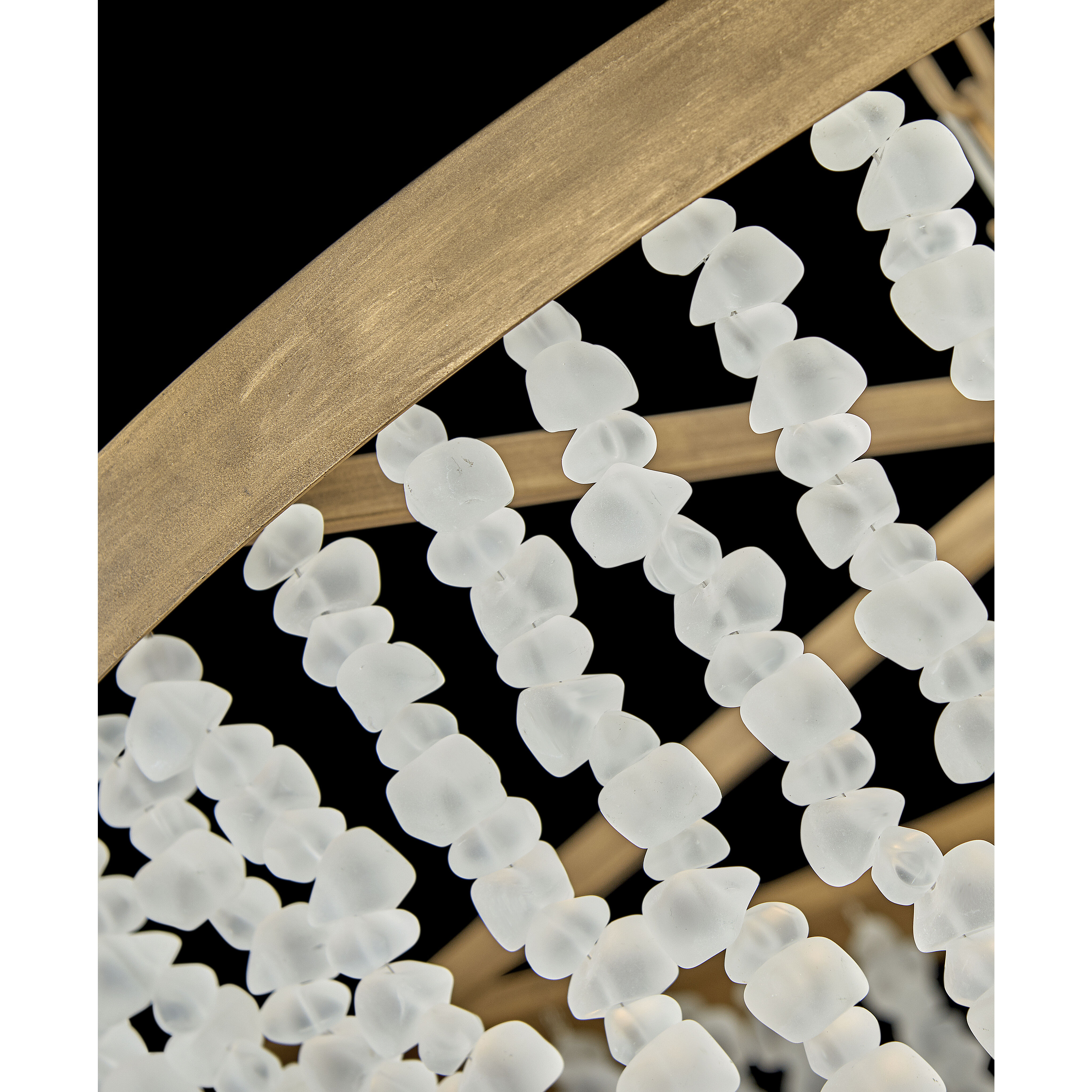 Dune LED 32 inch Burnished Gold Chandelier Ceiling Light