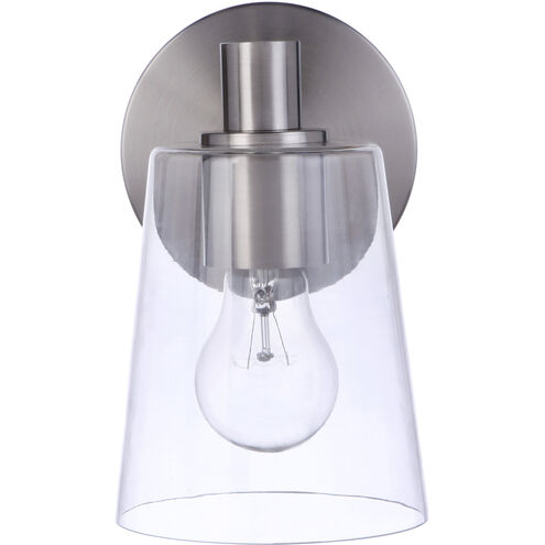 Emilio 1 Light 5 inch Brushed Polished Nickel Wall Sconce Wall Light