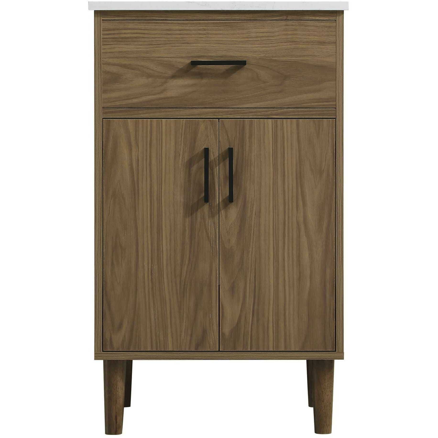 Chandler 20 X 34 inch Walnut Brown Bathroom Vanity Cabinet