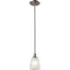 Jackson 1 Light 4 inch Brushed Nickel Mini Pendant Ceiling Light in Incandescent