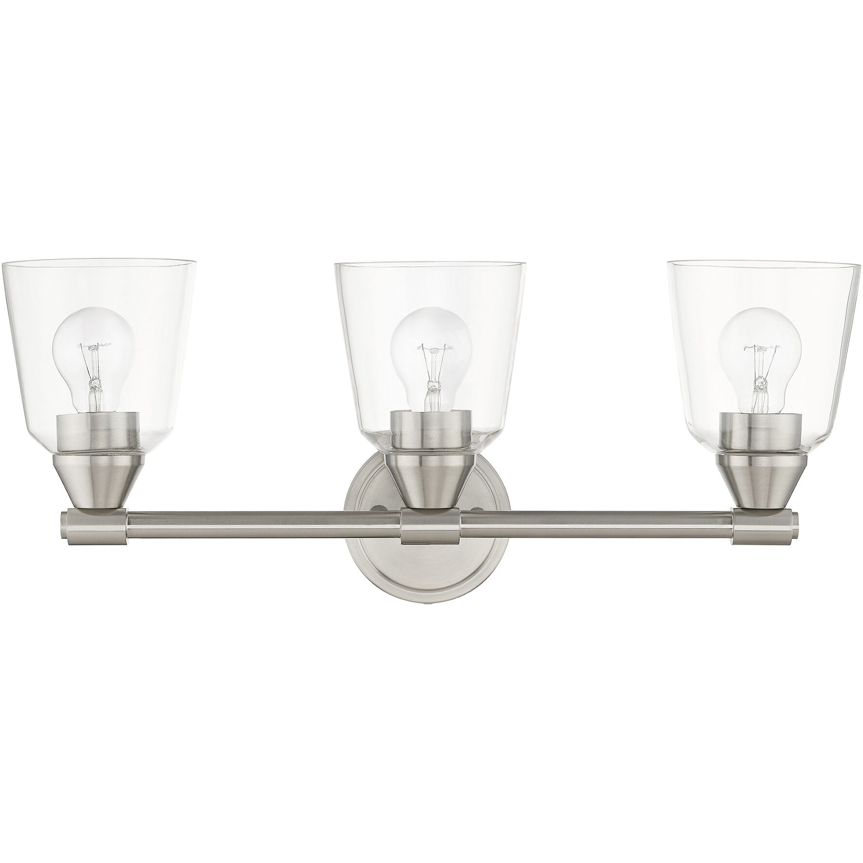 Catania 3 Light 23 inch Brushed Nickel Vanity Sconce Wall Light