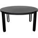 Marcellus 63 X 63 inch Black Metal Dining Table
