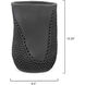 Moonrise 12.5 X 8.5 inch Vase in Matte Black Porcelain