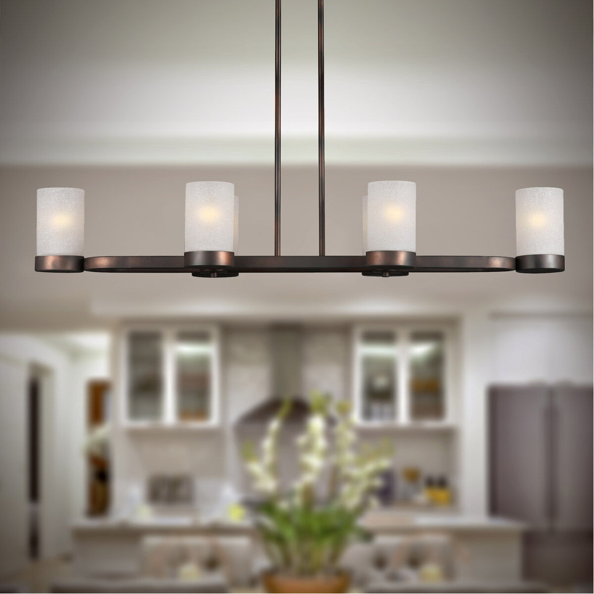 Signature 6 Light 13 inch Antique Bronze Chandelier Ceiling Light