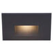 LEDme Step and Wall Lights 277 3.9 watt Black On Aluminum Step Light in Blue, LED, 11.62 inch