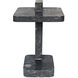 North 22.5 X 20 inch Black Marble Side Table