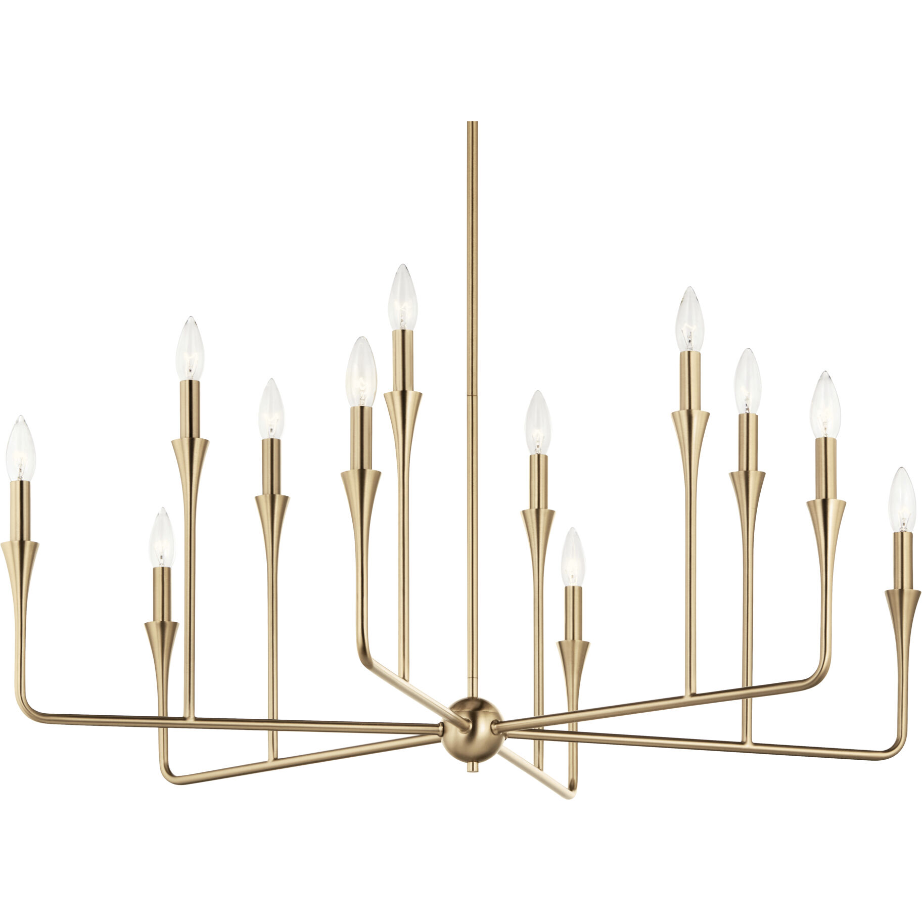 Alvaro 12 Light Champagne Bronze Chandelier Multi Tier Ceiling Light, Multi Tier