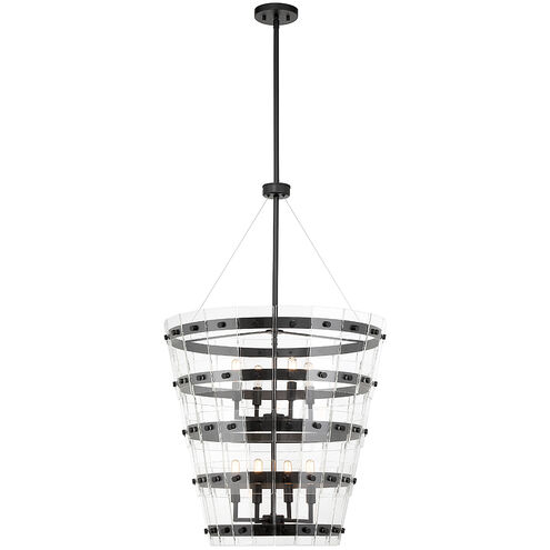Ventari 8 Light 25 inch Matte Black Pendant Ceiling Light