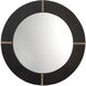 Cross Stitch 36 X 36 inch Espresso Hide w/ Antique Brass Wall Mirror