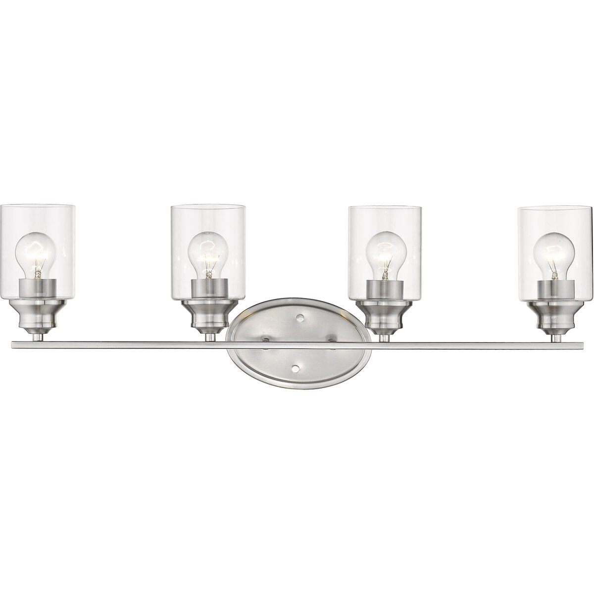 Gemma 4 Light 31 inch Satin Nickel Vanity Light Wall Light