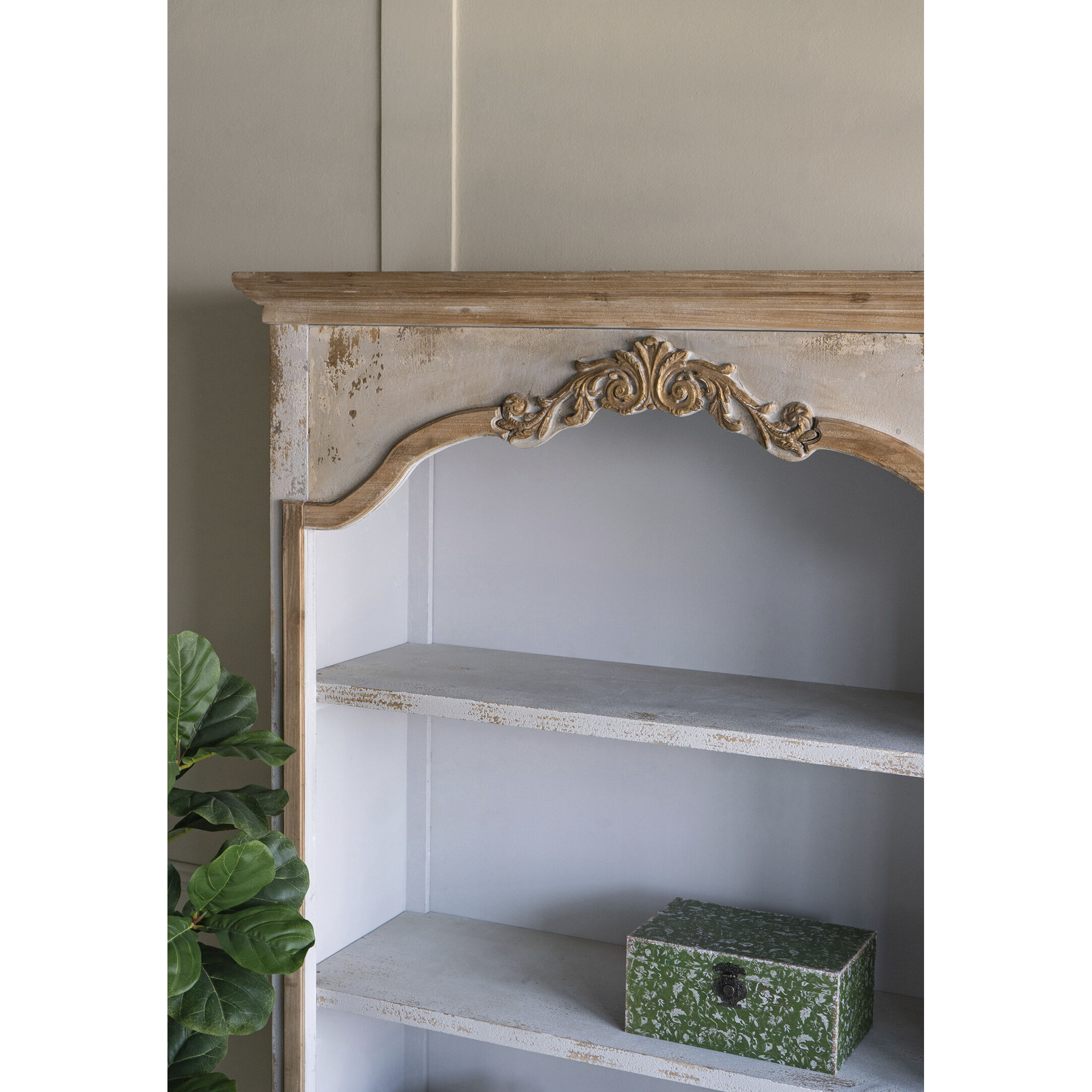 Anita White/Beige Bookshelf