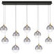 Iissa 10 Light 15.5 inch Gold Chandelier Ceiling Light in Smoke