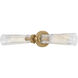 Jude 2 Light 24 inch Heritage Brass Bath Light Wall Light
