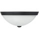 Stella 2 Light 13 inch Black Flush Mount Ceiling Light, Essentials