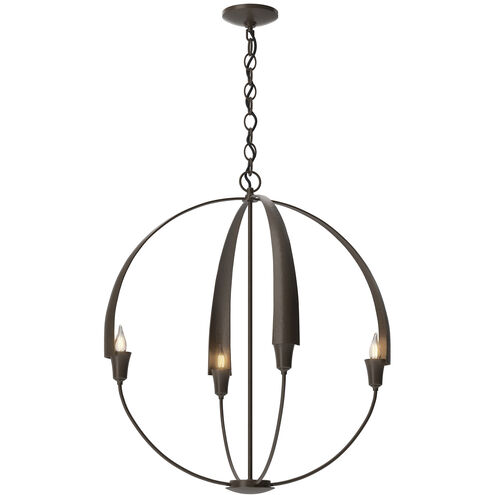 Cirque 4 Light 25.3 inch Ink Chandelier Ceiling Light, Large