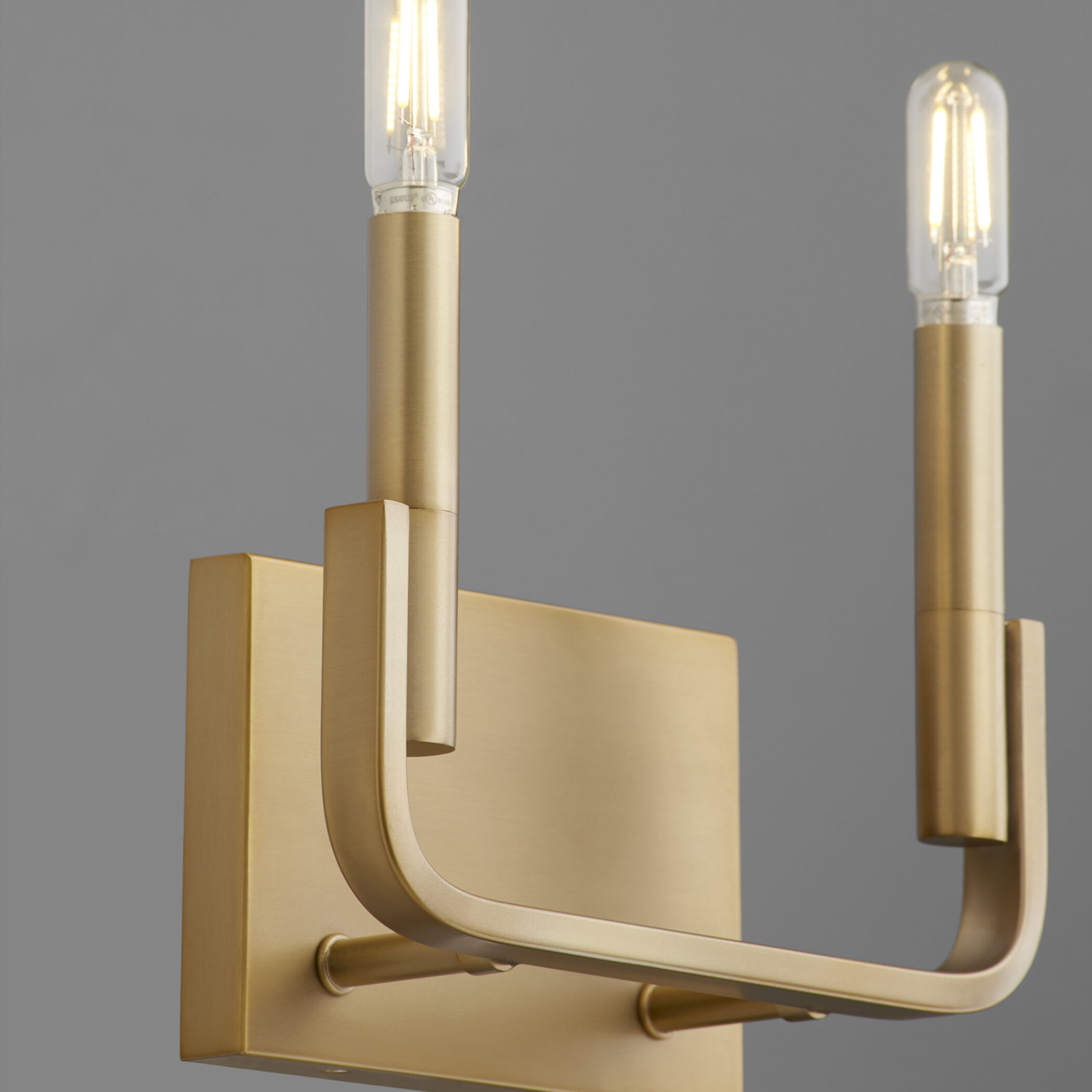 Tempo 2 Light 13 inch Aged Brass Wall Sconce Wall Light