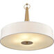 Leo 4 Light 22 inch Brushed Gold Pendant Ceiling Light