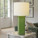 Matilda 31 inch 150 watt Green Table Lamp Portable Light