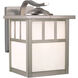 Mission LED 9.5 inch Stainless Steel Outdoor Wall