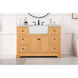 Franklin 48 X 22 X 35 inch Natural Wood Bathroom Vanity Cabinet