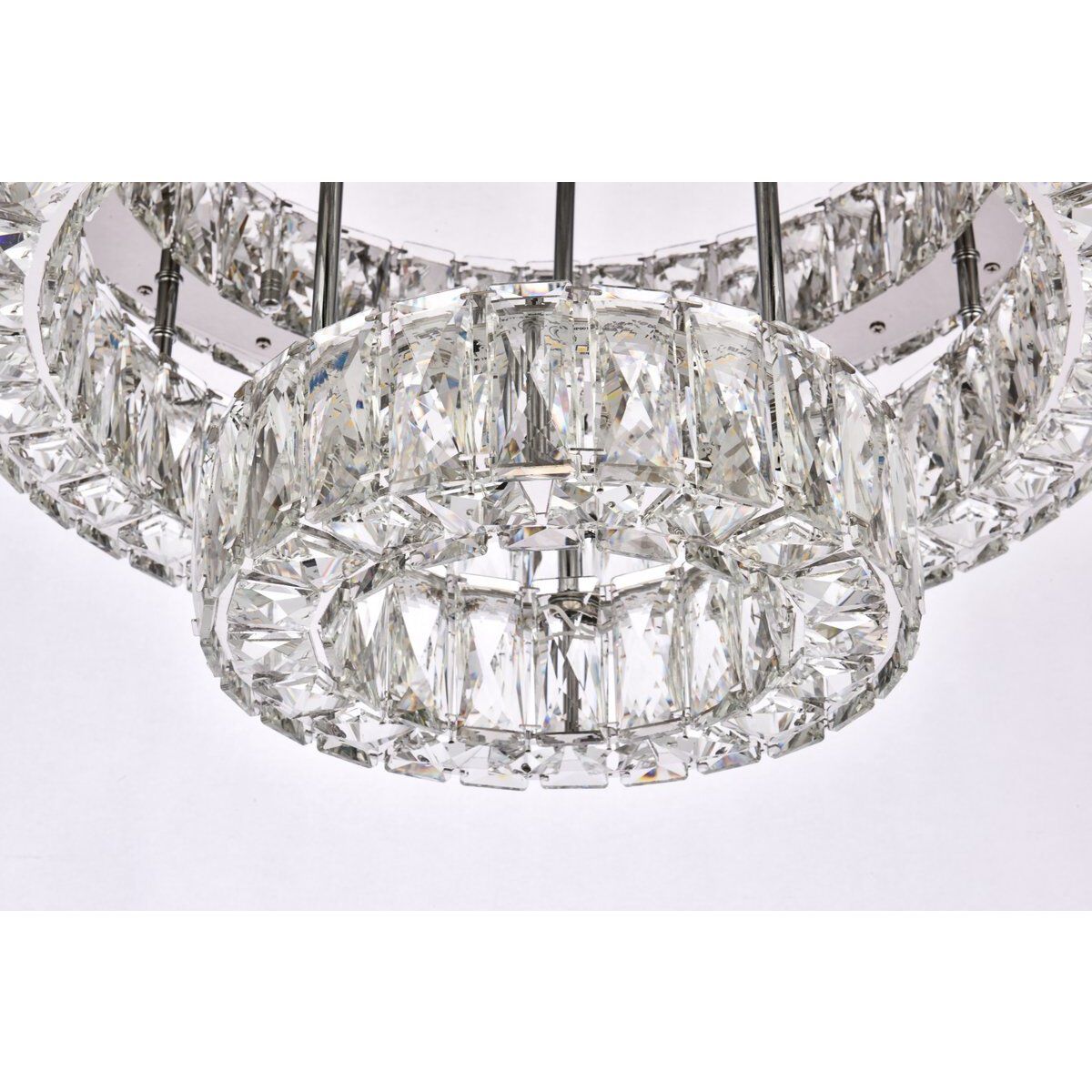 Monroe 2 Light 22 inch Chrome Flush Mount Ceiling Light 