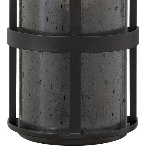 Saturn LED 21 inch Satin Black Outdoor Wall Mount Lantern, Large