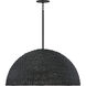 Dalia 3 Light 35 inch Black Chandelier Ceiling Light, Drum