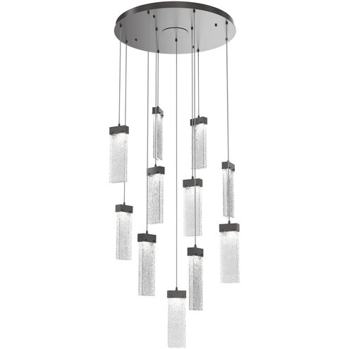 Parallel LED 32.5 inch Graphite Chandelier Ceiling Light, Round Multi-Port