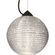 Kristall 8 1 Light Black Cord Pendant Ceiling Light