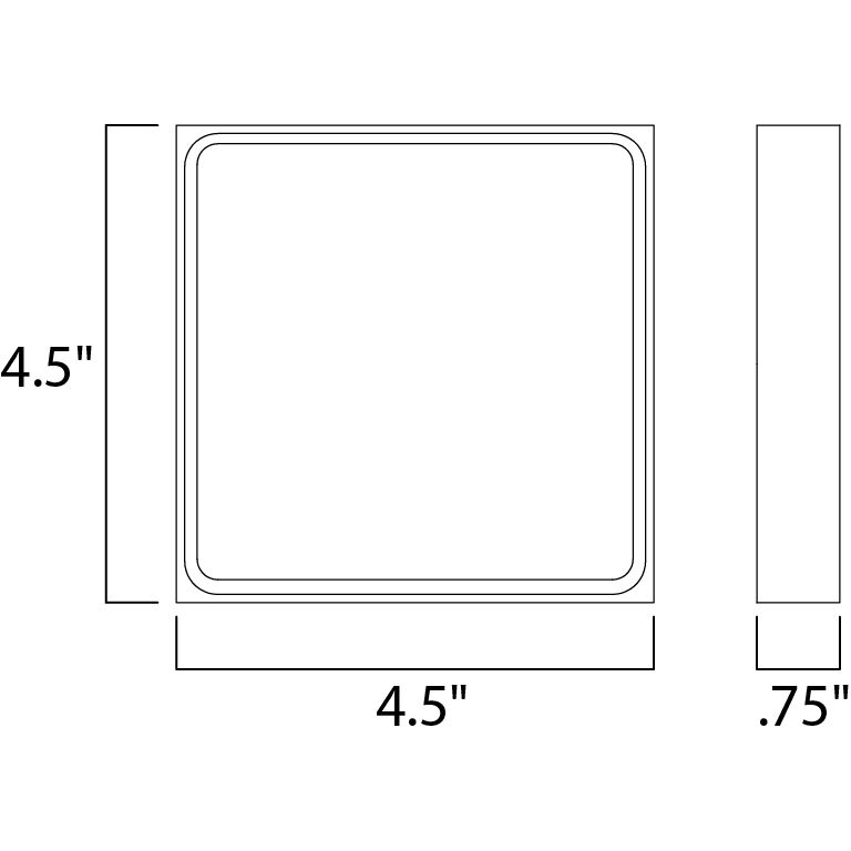 Alumilux Outline LED 4.5 inch Black Outdoor Wall Sconce