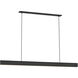 Peter Bristol Cloak LED 60 inch Nightshade Black Linear Chandelier Ceiling Light