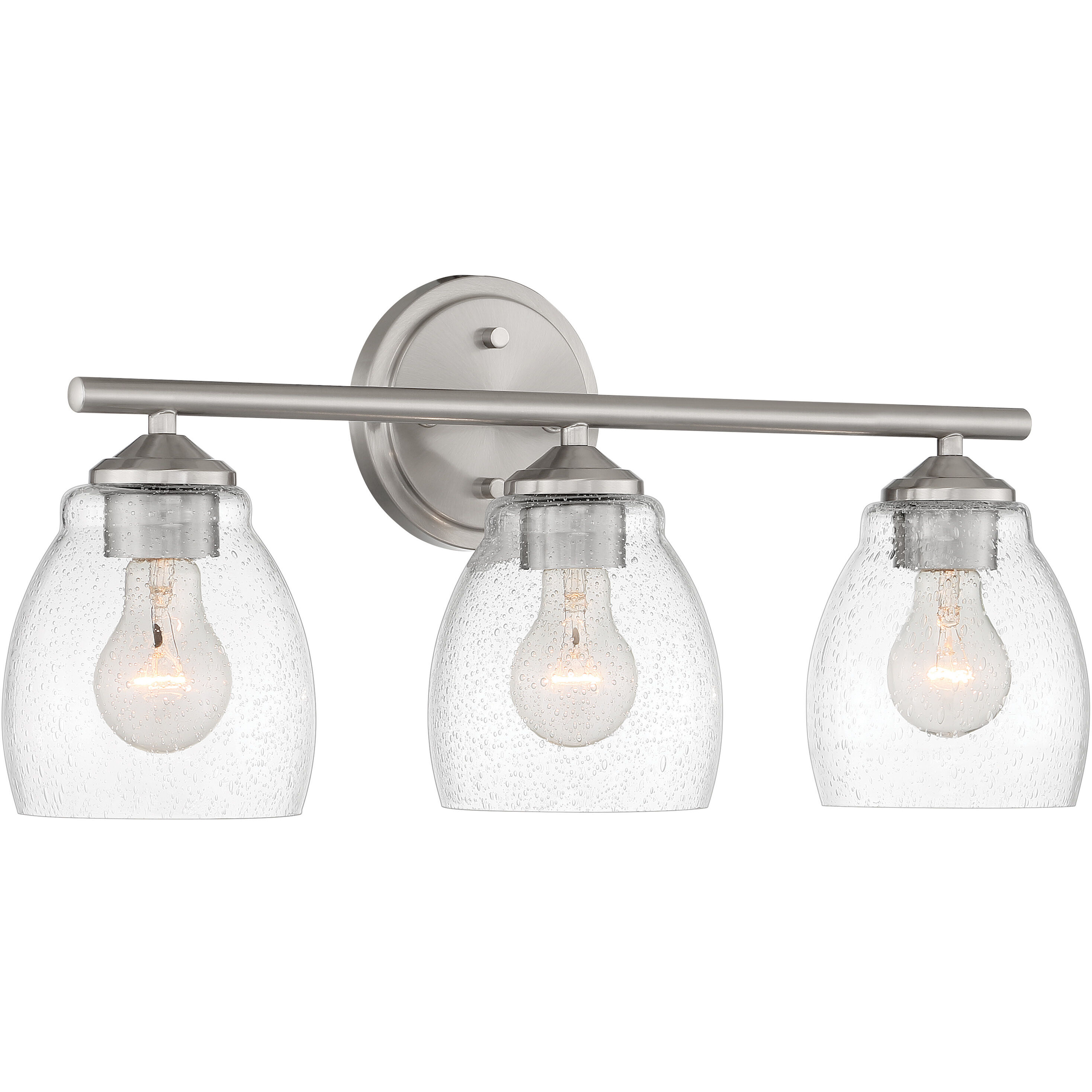 Winsley 3 Light 22 inch Brushed Nickel Bath Light Wall Light