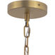 Jaxen 3 Light 24.5 inch Legacy Brass Pendant Ceiling Light