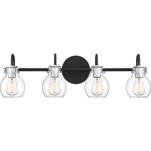 Andrews 4 Light 31 inch Earth Black Bath Light Wall Light, Extra Large