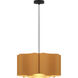 Paulina 1 Light 19.8 inch Black Pendant Ceiling Light in Petribi/Ash, 20 in, WEP Collection