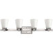 Avon LED 32 inch Brushed Nickel Vanity Light Wall Light in Etched Opal