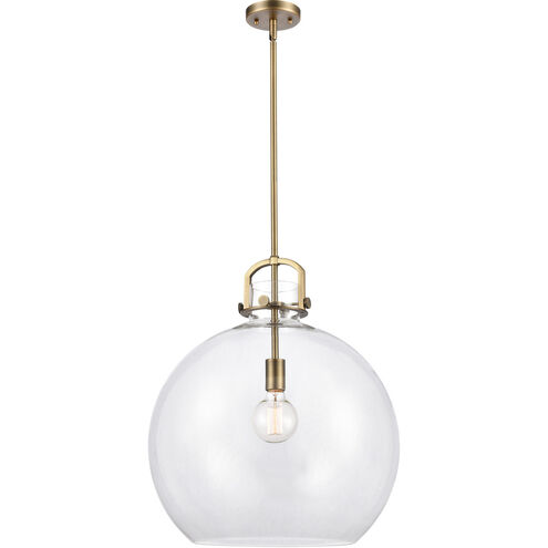 Newton Sphere 1 Light 18 inch Brushed Brass Pendant Ceiling Light