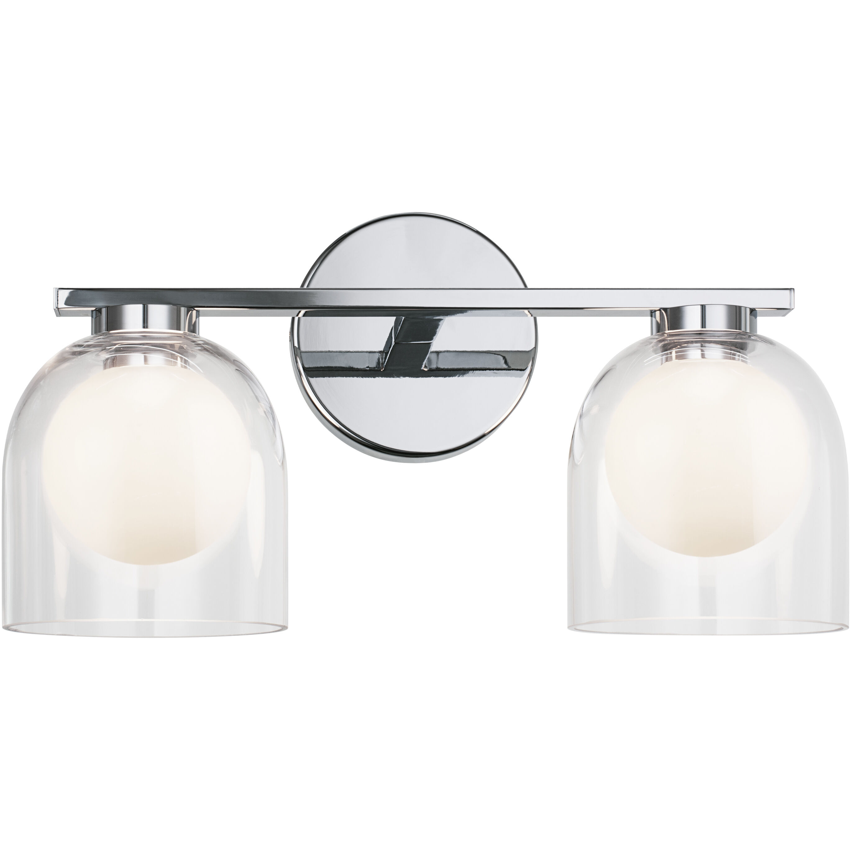 Derbishone 2 Light 14.88 inch Chrome Wall Sconce Wall Light