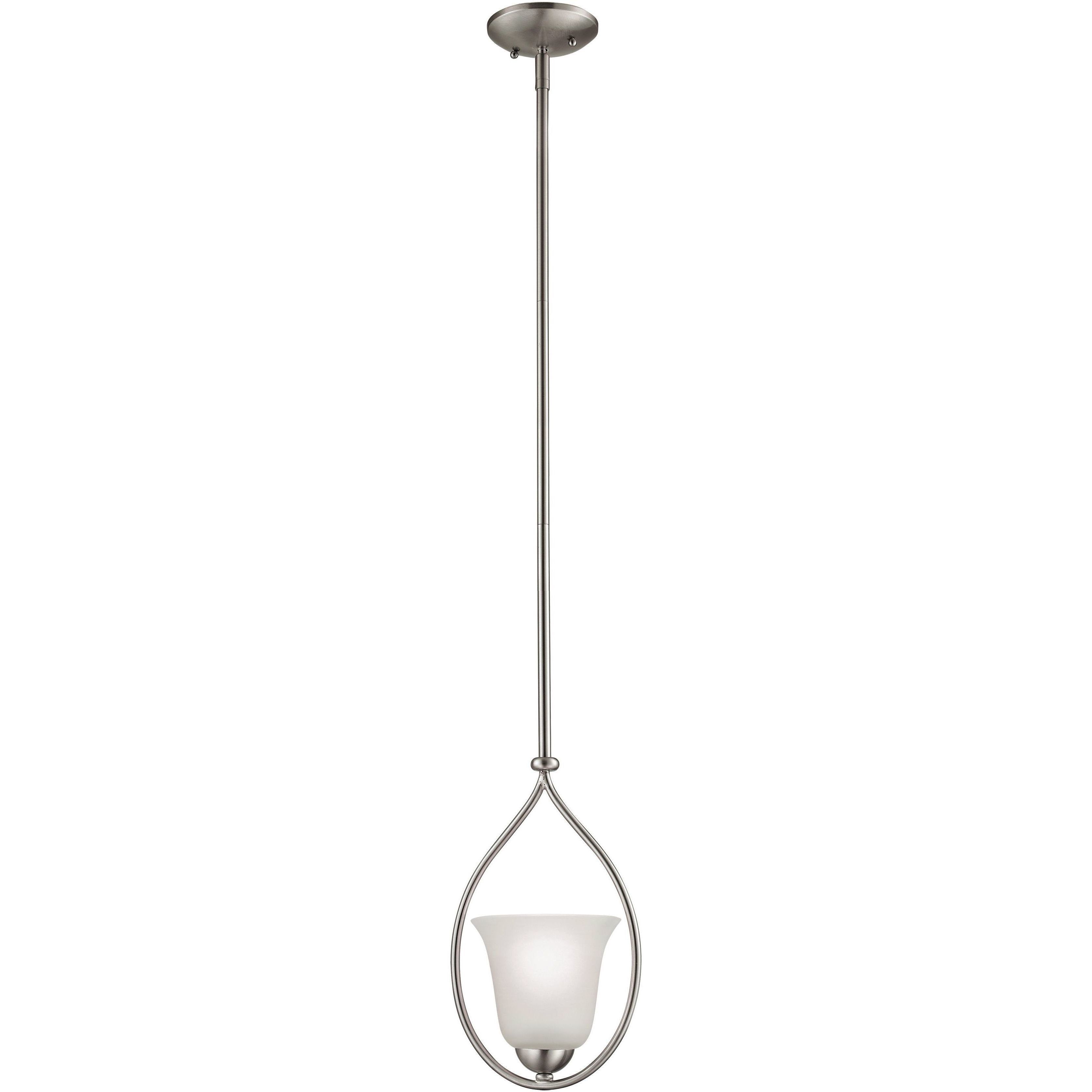 Conway 1 Light 8 inch Brushed Nickel Mini Pendant Ceiling Light