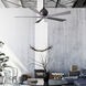 Atlas Irene-5 42 inch Textured Bronze with Barnwood Tone Blades Ceiling Fan in Barn Wood, Paddle Fan