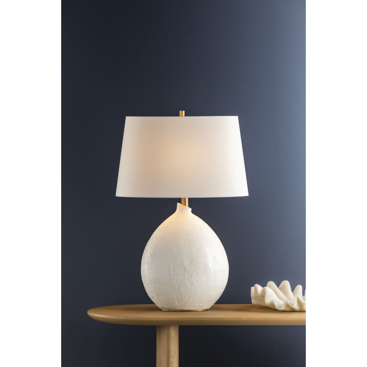 Denali 28.5 inch 75.00 watt White Table Lamp Portable Light