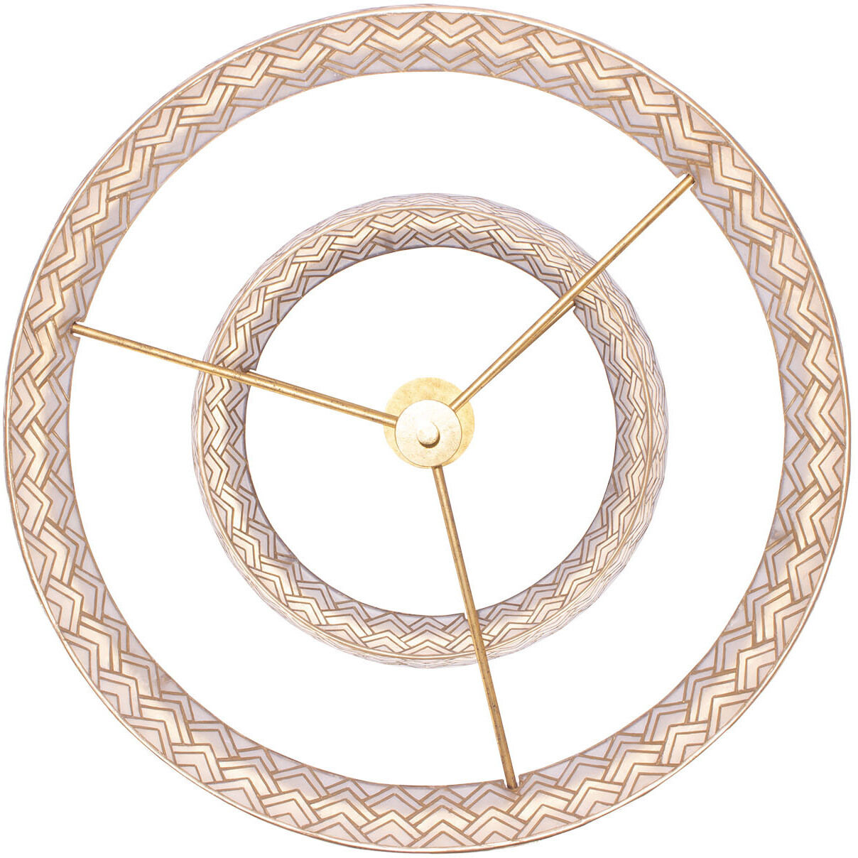 Geo 39 inch Oxidized Gold Leaf Pendant Ceiling Light