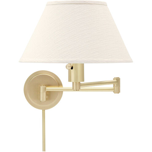 Home/Office 1 Light 12 inch Satin Brass Wall Lamp Wall Light in 12.5