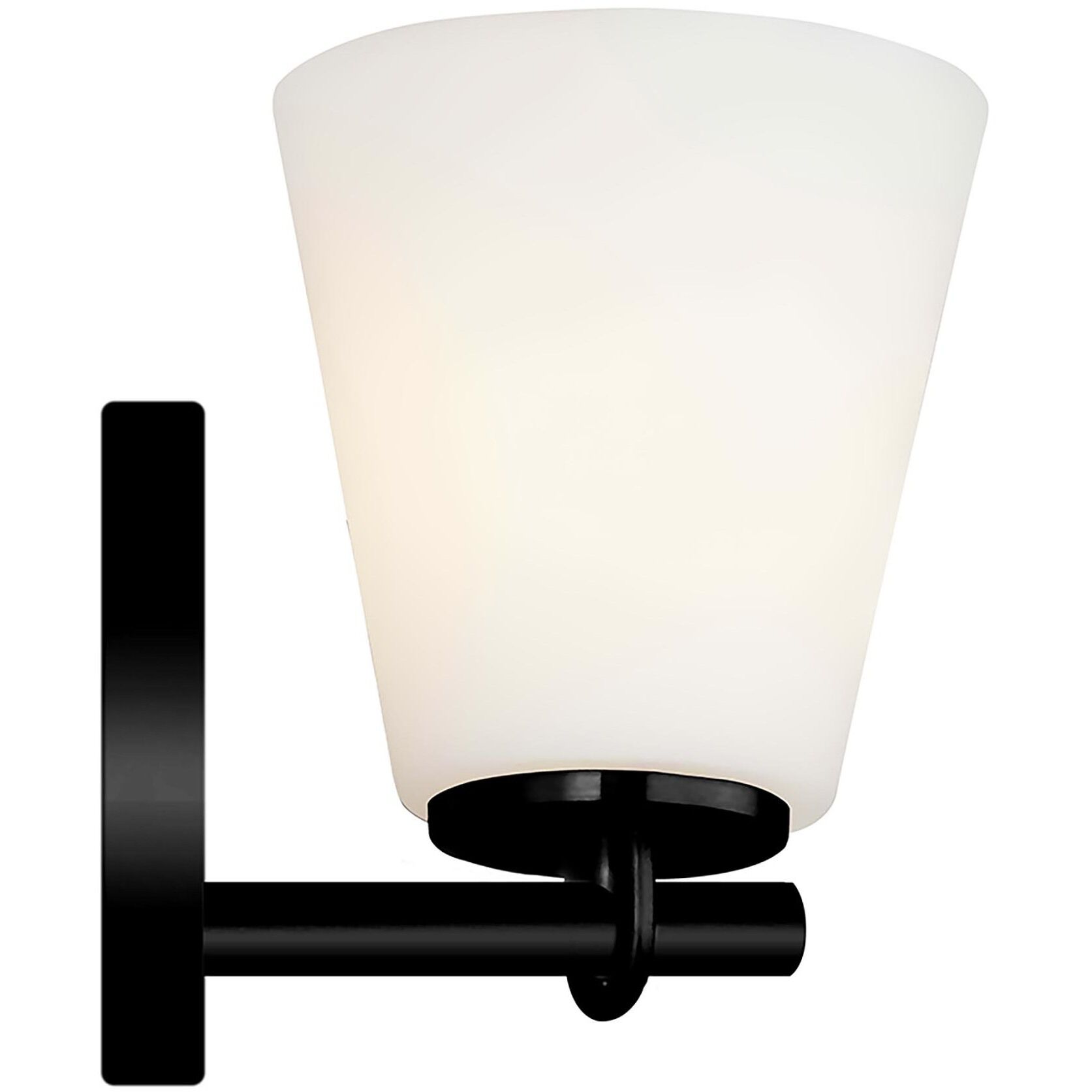Fusion Collection - Alpino Family 5 inch Matte Black Wall Sconce Wall Light