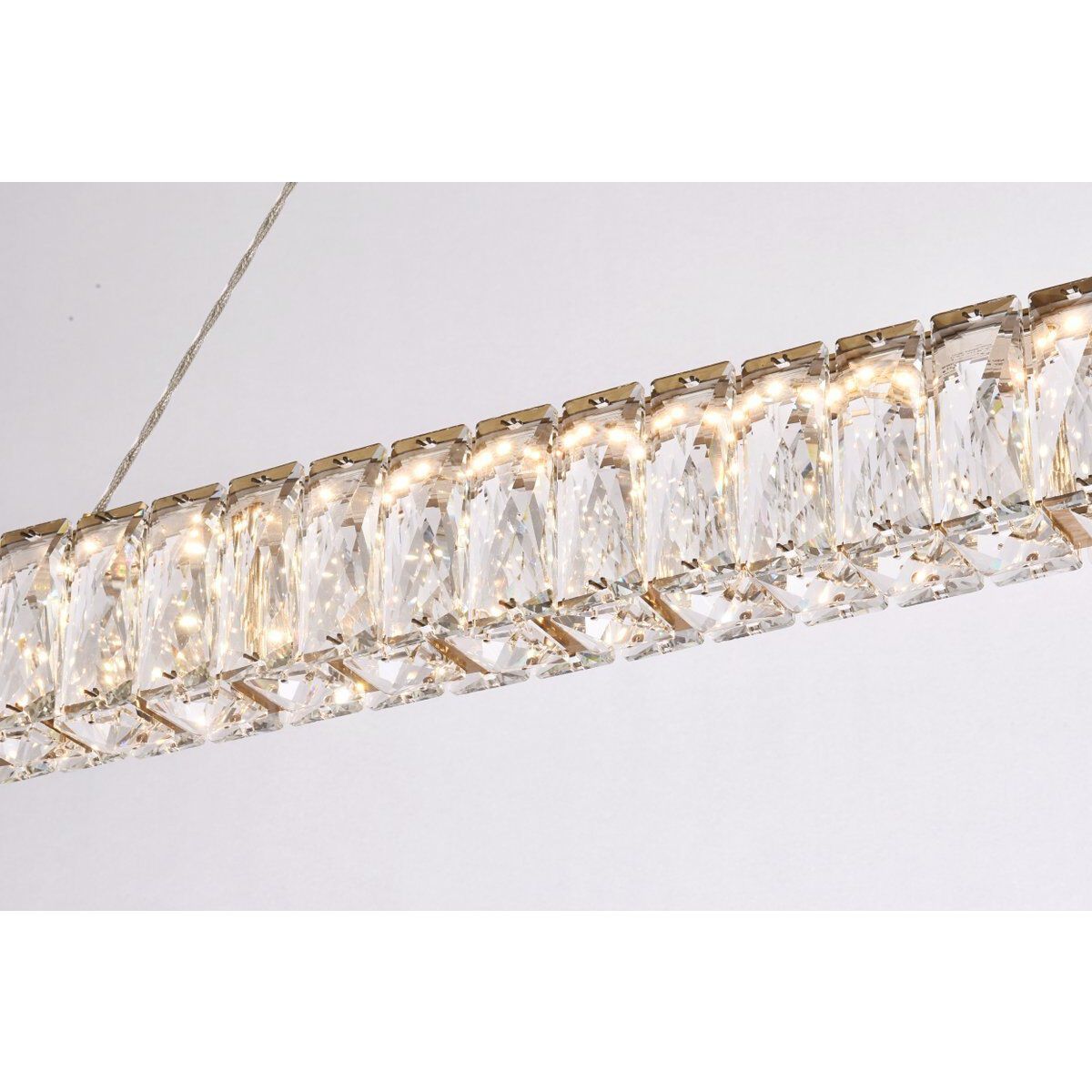 Monroe 1 Light 47 inch Gold Linear Pendant Ceiling Light