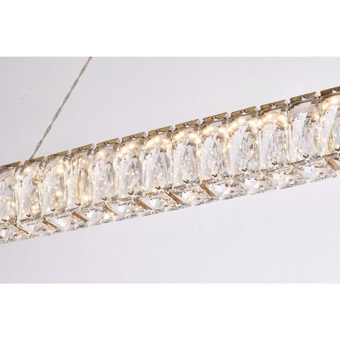 Monroe 1 Light 47 inch Gold Linear Pendant Ceiling Light