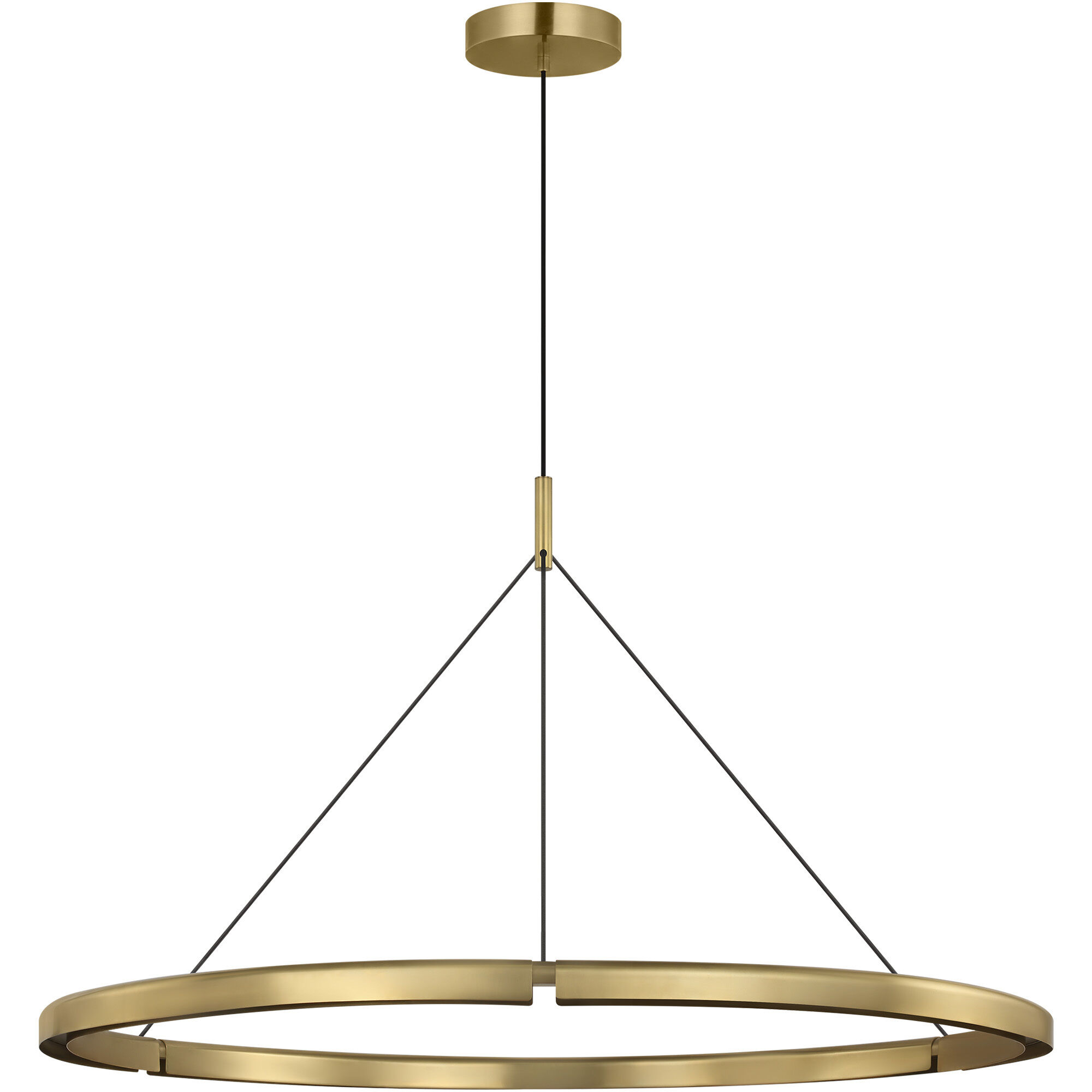 Peter Bristol Cloak LED 48.6 inch Hand-Rubbed Antique Brass Chandelier Ceiling Light