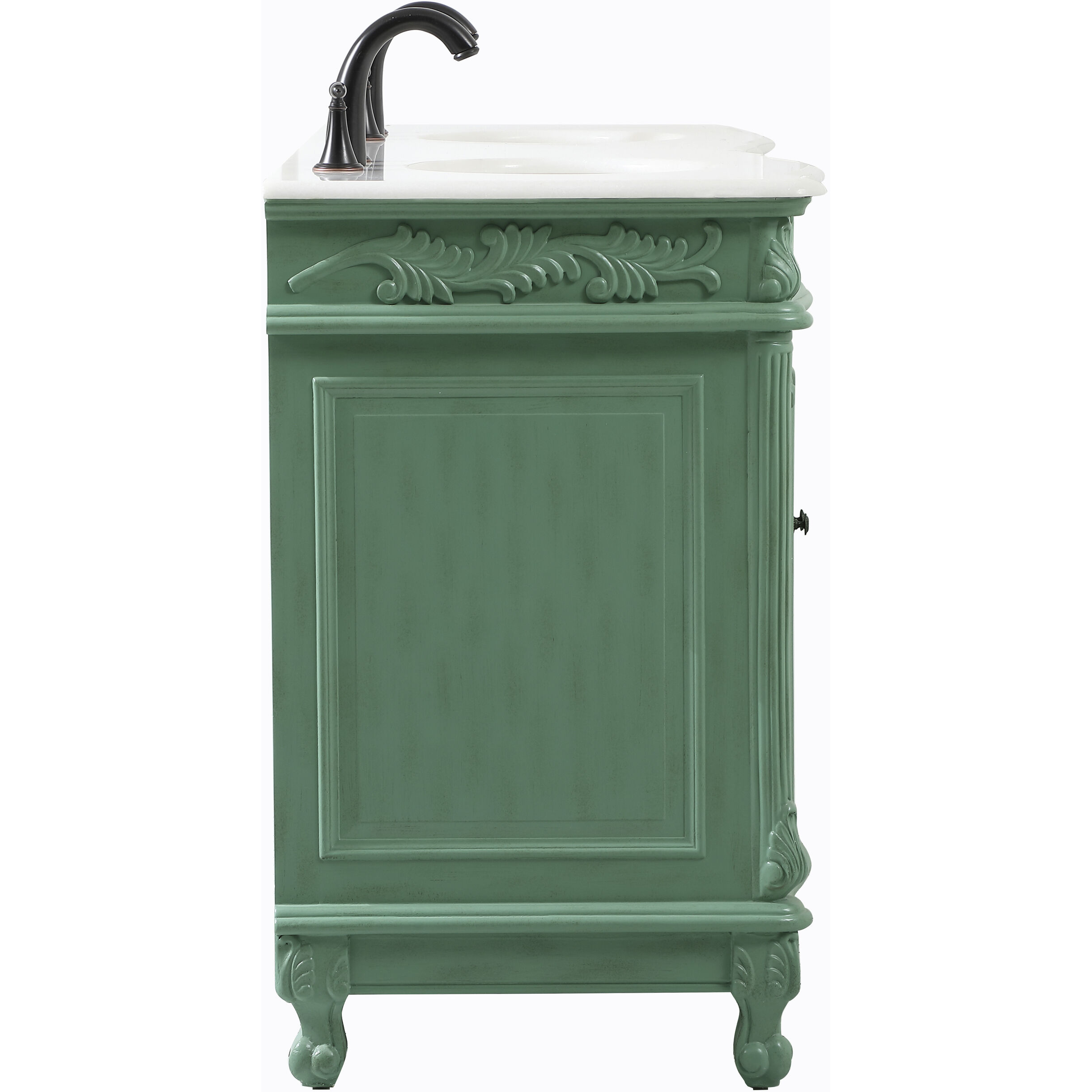 Windsor 60 X 22 X 36 inch Vintage Mint Vanity Sink Set