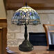 Jordan Dragonfly 19 inch 60.00 watt Tiffany Bronze Table Lamp with USB Port Portable Light